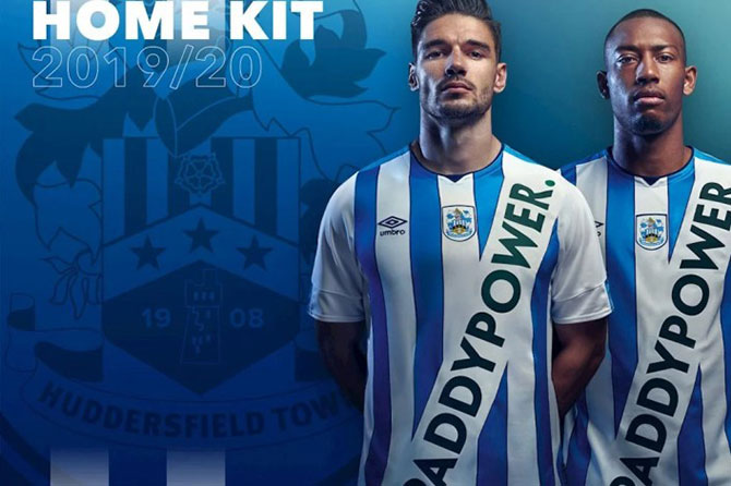 Huddersfield Town's fake 2019/20 kit sponsored by Paddy Power